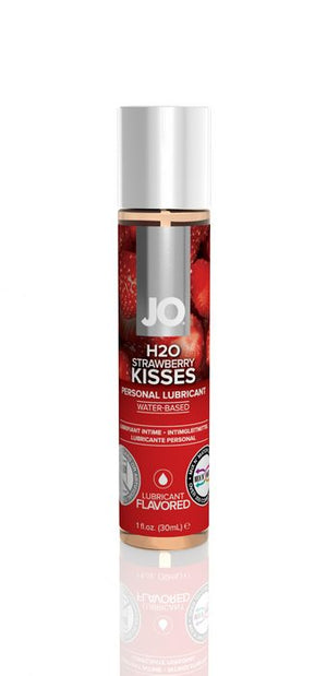 System JO H2O Flavored Edible Water-Based Lubricant Strawberry Kisses or Succulent Watermelon or Cherry Burst