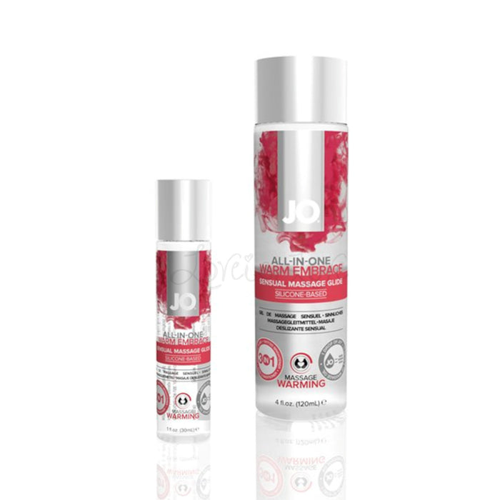 System Jo All in One Warm Embrace Silicone Based Massage Gel