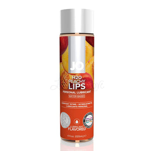 System JO H2O Edible Water-Based Flavored Lubricant Peachy Lips or Tropical Passion