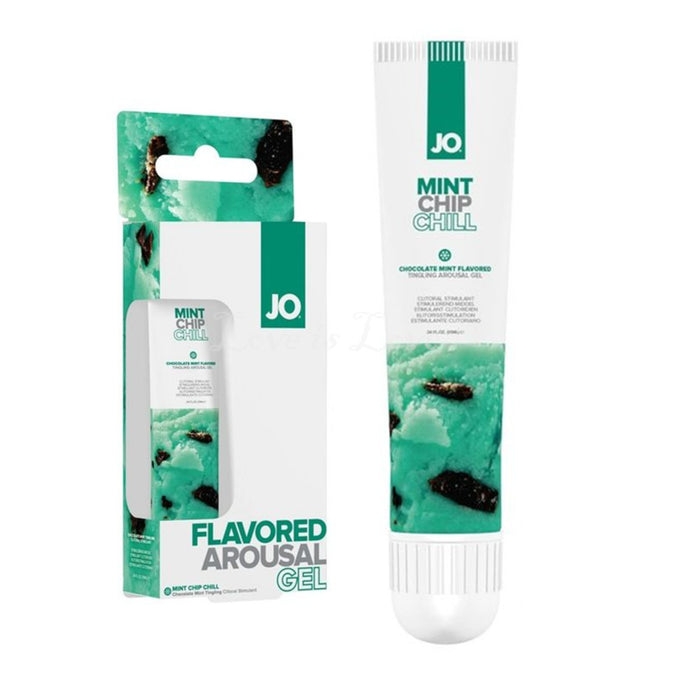 System Jo Mint Chip Chill Chocolate Mint Flavored Arousal Gel 0.34 fl oz 10 mL