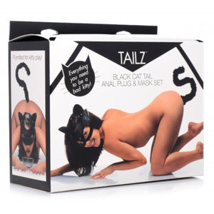 Tailz Cat Tail Anal Plug and Mask Set Black Buy in Singapore LoveisLove U4Ria 