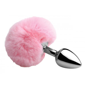 Tailz White Fluffy Bunny Tail Anal Plug Metal White or Pink (Authorized Dealer)