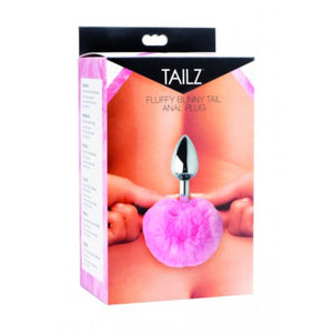Tailz White Fluffy Bunny Tail Anal Plug Metal White or Pink (Authorized Dealer)