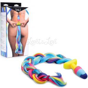 Tailz Rainbow Unicorn Tail Anal Plug Buy in Singapore LoveisLove U4Ria 