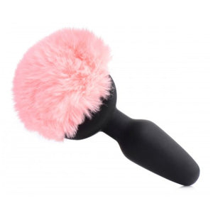 Tailz Vibrating Pink Bunny Tail Anal Plug buy in Singapore LoveisLove U4ria