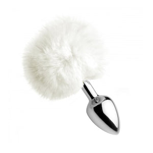 Tailz White Fluffy Bunny Tail Anal Plug Buy in Singapore LoveisLove U4ria 
