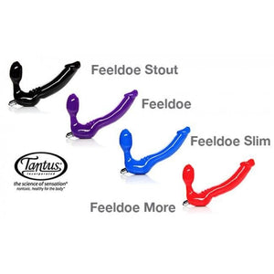 Tantus Feeldoe Vibrating Strapless Strap Slim or Stout or Classic