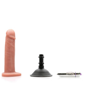 Tantus Alan O2 Dual Density Vibrating Dildo Kit Cocoa