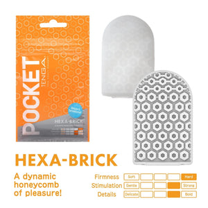 Tenga Pocket Hexa Brick (Orange) love is love buy sex toys in singapore u4ria loveislove