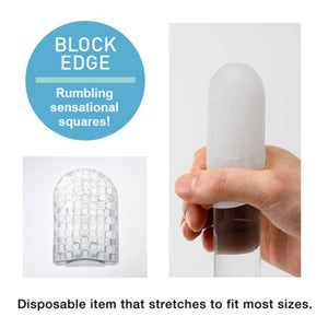 Tenga Pocket Block Edge Cool Edition (Light Blue) love is love buy sex toys in singapore u4ria loveislove