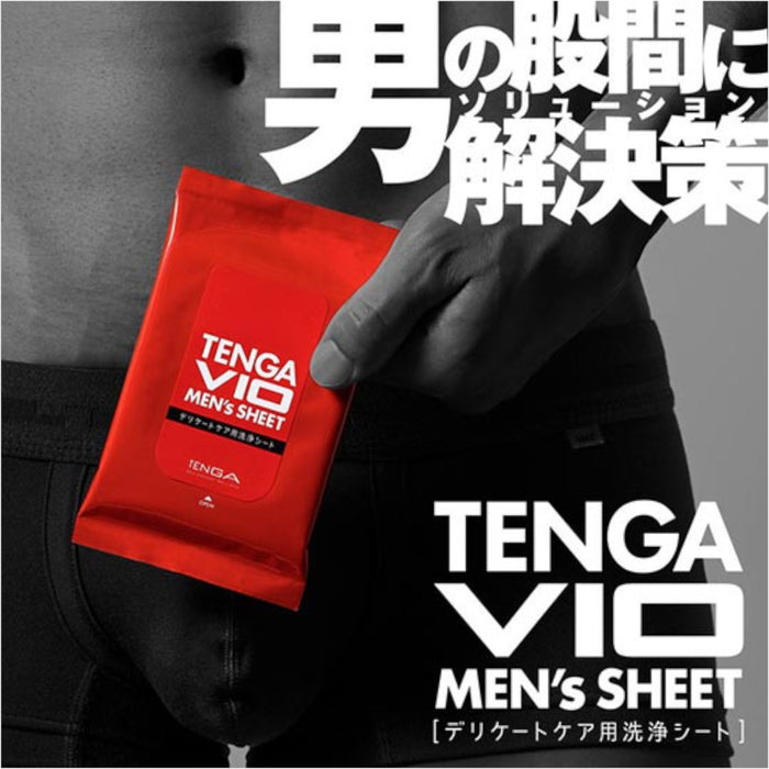 Tenga Vio Men's Sheet Wet-Type Cleaning Wipes 10's