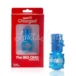 The Screaming O The Big OMG Rechargeable Vibrating Cock Ring in Blue Buy in Singapore LoveisLove U4Ria