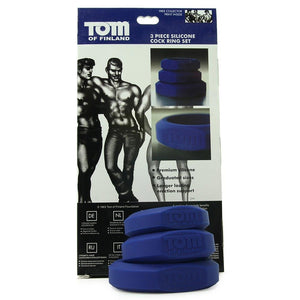 Tom Of Finland 3 Piece Silicone Cock Ring Set