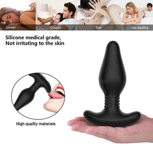 Tracy's Dog Carl Large Vibrating Remote Controlled Anal Plug with 360 Degree Rotating Beads in Black Buy in Singapore Loveislove U4Ria