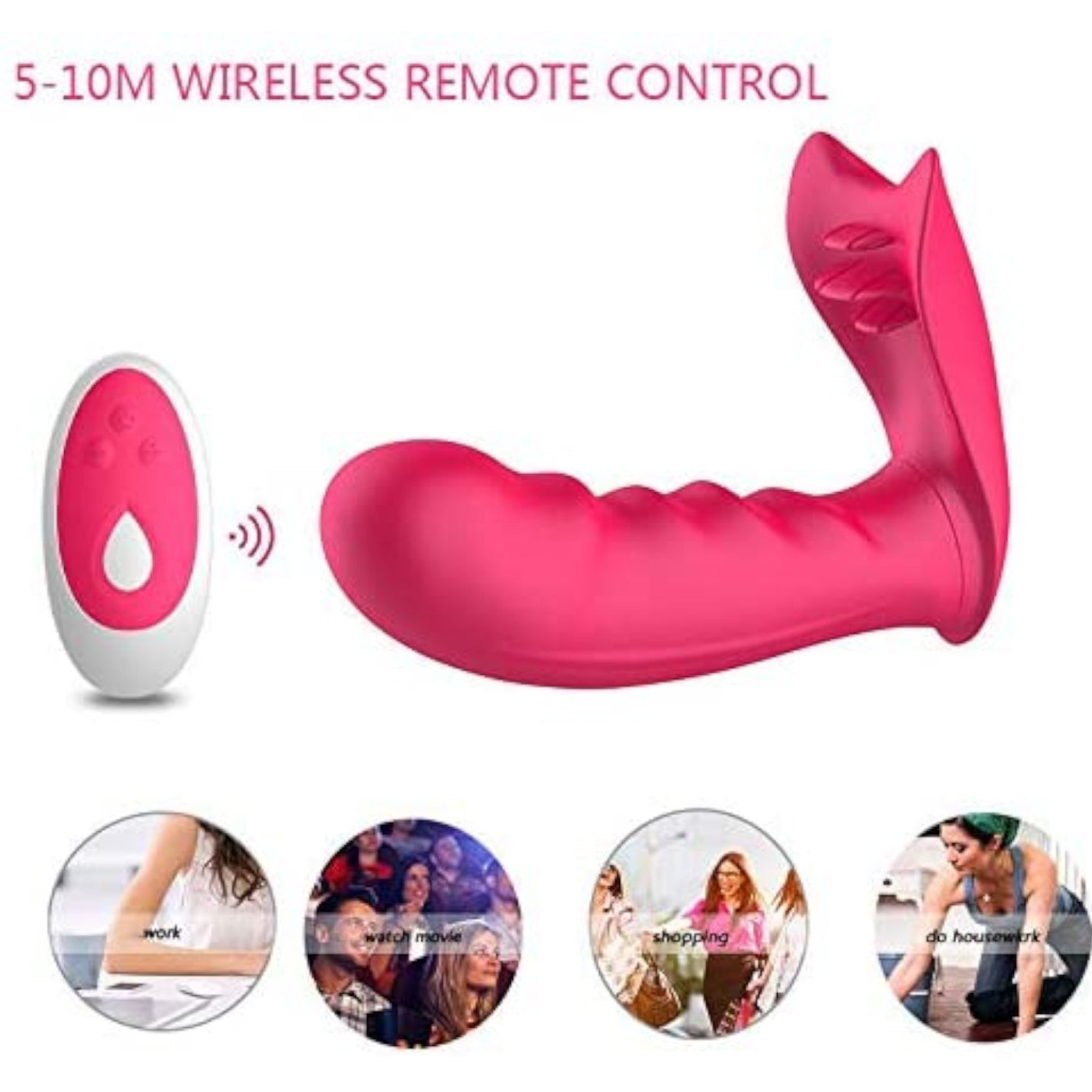 Tracy's Dog Wearable Butterfly Remote Control Vibrator Pink Love is Love Tracy's Dog Wearable Butterfly Remote Control Vibrator Pink Love is Love