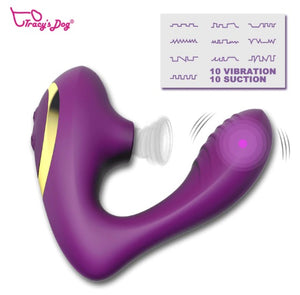 Tracy's Dog Clitoral Sucking and G-Spot Vibrator buy at LoveisLove U4Ria Singapore