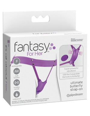 Fantasy For Her Ultimate Butterfly Strap-On rechargeable with remote control