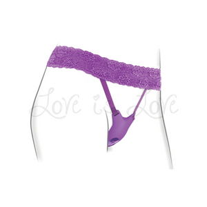 Pipedream Fantasy For Her Ultimate G-Spot Butterfly Strap-On Wearable Vibrator Purple Buy in Singapore LoveisLove U4ria