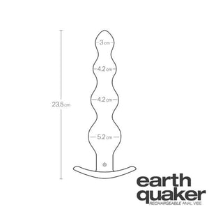 VeDO Earth Quaker Rechargeable Anal Vibe 12 Vibration Modes Black Buy in Singapore LoveisLove U4Ria 