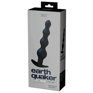 VeDO Earth Quaker Rechargeable Anal Vibe 12 Vibration Modes Black Buy in Singapore LoveisLove U4Ria 