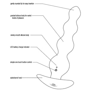 VeDO Earth Quaker Rechargeable Anal Vibe 12 Vibration Modes Black Buy in Singapore LoveisLove U4Ria 