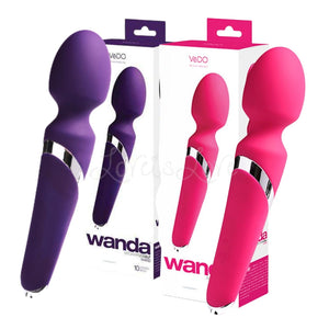 VeDO Wanda Rechargeable Wand Vibe Foxy Pink or Deep Purple Love Is Love Singapore Sex Toys U4ria Buy In Singapore