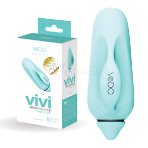 VeDo Vivi Rechargeable Finger Vibe Tease Me Turquoise Buy in Singapore LoveisLove U4Ria 