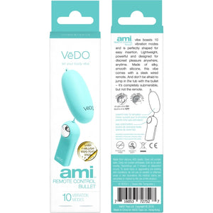 VeDo Ami 10 Vibration Modes Bullet Turquoise Love Is Love u4ria Buy In Singapore Sex Toys