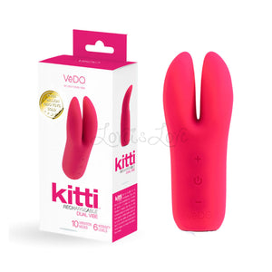 Vedo Kitti Rechargeable Dual Vibe Foxy Pink Buy in Singapore LoveisLove U4Ria 