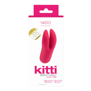 Vedo Kitti Rechargeable Dual Vibe Foxy Pink Buy in Singapore LoveisLove U4Ria 