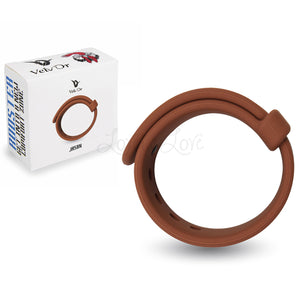 Velv'Or Rooster Jason Size Adjustable Firm Strap Design Silicone Cock Ring Brown buy in Singapore LoveisLove U4ria