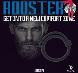 Velv'Or Rooster Jason Size Adjustable Firm Strap Design Silicone Cock Ring