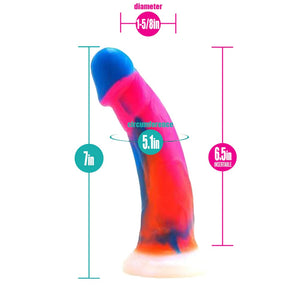 Vixen Creations Mustang VixSkin Realistic Dildo Vanilla Chocolate Caramel Black Tie-Bright Fluor-a-Green Fluor-a-Pink   love is love buy sex toys in singapore u4ria loveislove