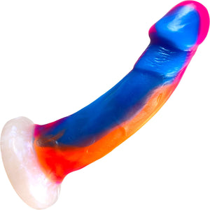 Vixen Creations Mustang VixSkin Realistic Dildo Vanilla Chocolate Caramel Black Tie-Bright Fluor-a-Green Fluor-a-Pink   love is love buy sex toys in singapore u4ria loveislove