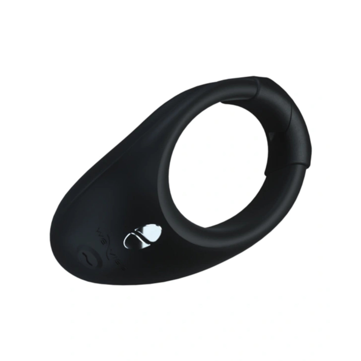 Zolo Rechargeable Duo Vibrating Silicone Cock Ring - Navy/Silver