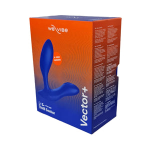 We-Vibe Vector Plus Vibrating Prostate Massager Charcoal Black or Royal Blue (Remote and App-Controlled) love is love buy sex toys in singapore u4ria loveislove