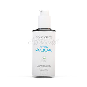Wicked Sensual Care Simply Aqua Water Based Lubricant (Propylene Glycol Free)