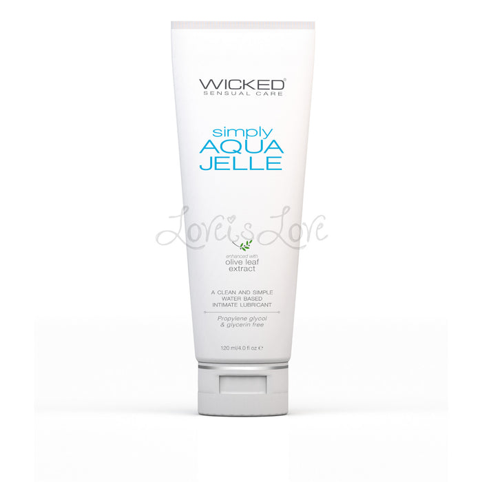 Wicked Simply Aqua Jelle 4oz 120 ml (Enhanced with Olive Leaf Extract - Propylene Glycol Free)