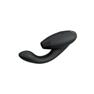 Womanizer Duo 2 Silicone Rechargeable Clitoral Rabbit Vibrator (Authorized Dealer) love is love buy sex toys singapore u4ria Black