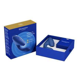 Womanizer Duo 2 Silicone Rechargeable Clitoral Rabbit Vibrator (Authorized Dealer) love is love buy sex toys singapore u4ria Blue