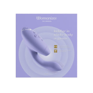 Womanizer Duo 2 Silicone Rechargeable Clitoral Rabbit Vibrator (Authorized Dealer) love is love buy sex toys singapore u4ria Lilac