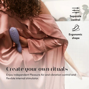 Womanizer Duo 2 Pleasure Air Dual Clitoral & G-spot Stimulator (Free Womanizer Affirmation Cards)