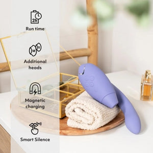 Womanizer Duo 2 Pleasure Air Dual Clitoral & G-spot Stimulator (Free Womanizer Affirmation Cards)