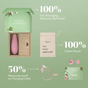 Womanizer Premium Eco Rechargeable Clitorial Stimulator Pink buy in Singapore LoveisLove U4ria