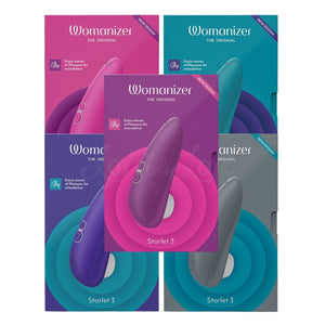 Womanizer Starlet 3 Rechargeable Clitoral Stimulator Turquoise, Indigo, Violet, Pink, Gray Love Is Love u4ria Buy In Singapore Sex Toys