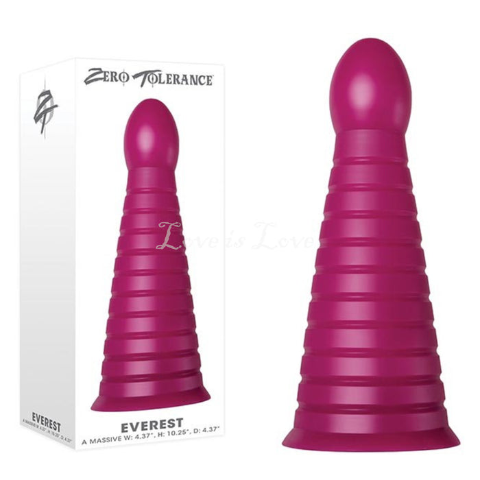 Zero Tolerance Everest Butt Plug Burgundy 10.25 Inch