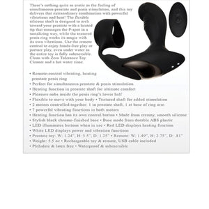 Zero Tolerance Strapped and Tapped Heating Vibrating Prostate Massager