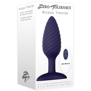 Zero Tolerance Wicked Twister With Remote Control Rechargeable Anal Plug Purple Buy in Singapore LoveisLove U4Ria 