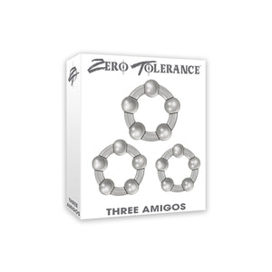 Zero Tolerance Three Amigos Cock Ring Set of Three Smoke buy in Singapore LoveisLove U4ria