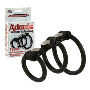 Adonis Leather Collection Triton For Him - Cock Ring Sets Calexotics 
